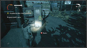 Get out of the warehouse and take the narrow path, leading to the next part of the level - Alan Wake: Episode 1 The Clicker Part 1 - walkthrough - Walkthrough - Alan Wake Game Guide & Walkthrough