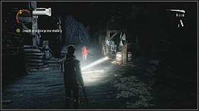 Climb up the ladder near the building - Alan Wake: Episode 1 The Truth Part 2 - walkthrough - Walkthrough - Alan Wake Game Guide & Walkthrough