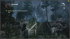 A railway wagon will fall from the sky, right in front of you - Alan Wake: Episode 1 Ransom Part 2 - walkthrough - Walkthrough - Alan Wake Game Guide & Walkthrough