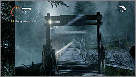 If you go right, you will reach a telephone booth - Alan Wake: Episode 1 Taken Part 1 - walkthrough - Walkthrough - Alan Wake Game Guide & Walkthrough