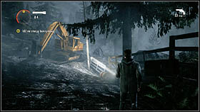 Walk over the damaged fence, using the fallen pole - Alan Wake: Episode 1 Nightmare Part 2 - walkthrough - Walkthrough - Alan Wake Game Guide & Walkthrough