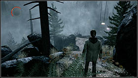 In the next scene, Alan wakes up in a crashed car - Alan Wake: Episode 1 Nightmare Part 1 - walkthrough - Walkthrough - Alan Wake Game Guide & Walkthrough