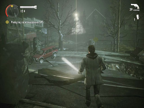 After leaving the shop, move forwards - Alan Wake: DLC 1 The Signal Part 1 - walkthrough - Walkthrough - Alan Wake Game Guide & Walkthrough