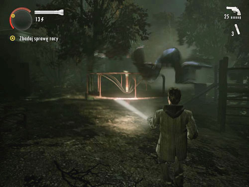 Go through the wrought-iron door to the playground - Alan Wake: DLC 1 The Signal Part 2 - walkthrough - Walkthrough - Alan Wake Game Guide & Walkthrough