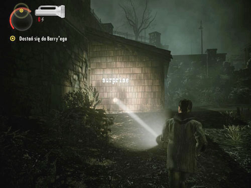 Go through the hole - Alan Wake: DLC 2 The Writer Part 1 - walkthrough - Walkthrough - Alan Wake Game Guide & Walkthrough