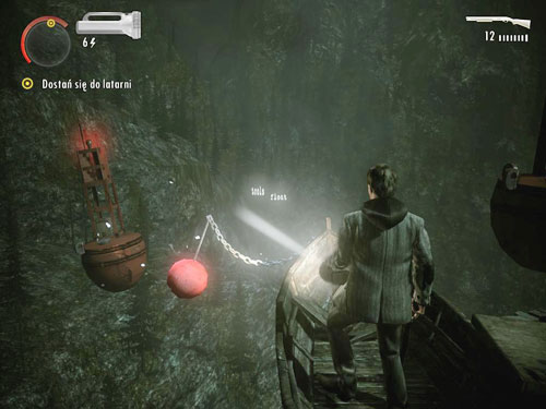 Create also a boat, which can be disconnected from anchor buoy by lightning the chain - Alan Wake: DLC 2 The Writer Part 1 - walkthrough - Walkthrough - Alan Wake Game Guide & Walkthrough