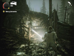Alarm clock can be found in a small branch on the road with poles and lights - Alan Wake: Alarm clocks - list - Collectibles (DLC) - Alan Wake Game Guide & Walkthrough