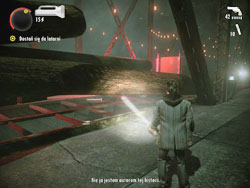 When you reach big red lit bridge, youll find a truck with logs - Alan Wake: Night Springs Video Games - list - Collectibles (DLC) - Alan Wake Game Guide & Walkthrough