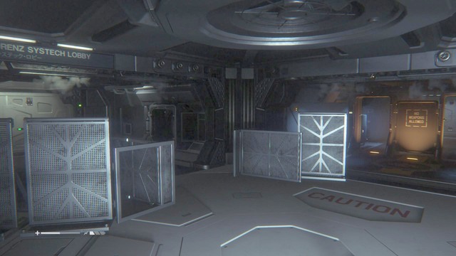 Walk up to the door on the left to update your objective - Reach Seegson Comms - Walkthrough - Alien: Isolation - Game Guide and Walkthrough