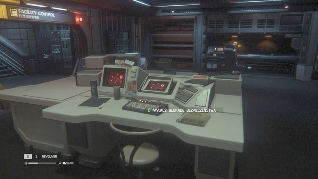 Walk up to the desk and use the terminal to disable the safety lock - Reach Seegson Comms - Walkthrough - Alien: Isolation - Game Guide and Walkthrough