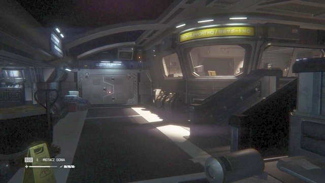 Go to the lobby stairs, and head left - Seal the creature inside the Server Farm - Walkthrough - Alien: Isolation - Game Guide and Walkthrough