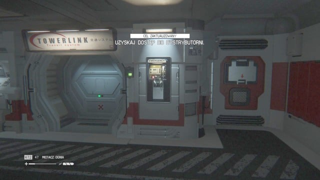 As soon as you get there, go to the nearest console and save the game - Restore access to Distribution - Walkthrough - Alien: Isolation - Game Guide and Walkthrough