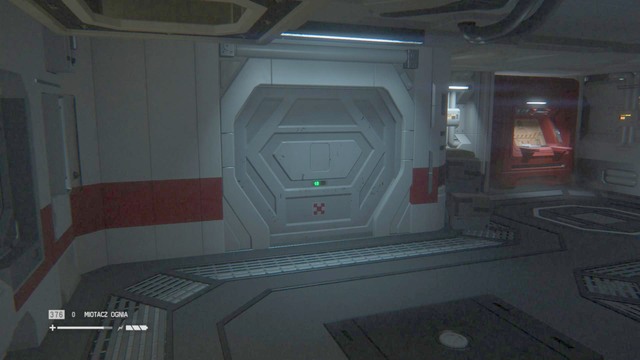 Once you remove the blockade, leave the room, and head to the door on the left - Restore access to Distribution - Walkthrough - Alien: Isolation - Game Guide and Walkthrough