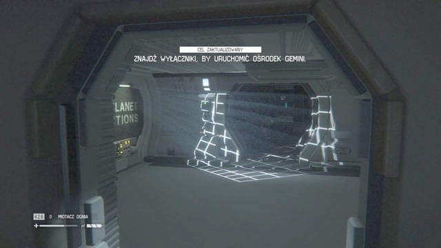 Go through the door on the right and through the hallway, until you get to another door (you can also use the parallel vent shaft) - Restore access to Distribution - Walkthrough - Alien: Isolation - Game Guide and Walkthrough
