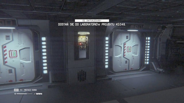 Leave the elevator and go through the hallway to the next room - Access the Project KG348 Research Labs - Walkthrough - Alien: Isolation - Game Guide and Walkthrough