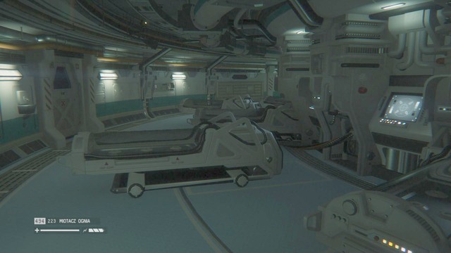 Hack the door at the end of the room, and walk down the corridor - Explore the Anesidora - Walkthrough - Alien: Isolation - Game Guide and Walkthrough