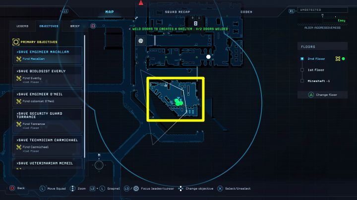 Secret 1/2 - Chitin Kevlar Plates - Aliens Dark Descent: Xenotech - list of secrets - Secrets and Collectibles - Aliens Dark Descent Guide