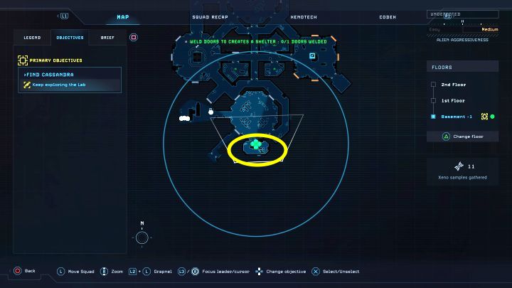 Secret 1/2 - Aerial Xenotoxin Application - Aliens Dark Descent: Xenotech - list of secrets - Secrets and Collectibles - Aliens Dark Descent Guide