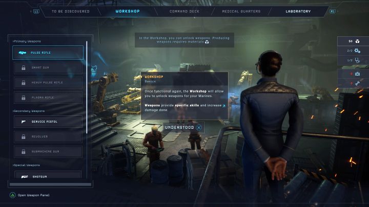 How to unlock: During a campaign, unlock every weapons - Aliens Dark Descent: All Trophies / Achievements, trophy guide - Appendix - Aliens Dark Descent Guide