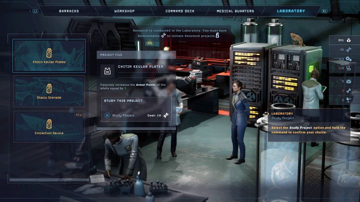 To conduct research in the laboratory, the following are needed - Aliens Dark Descent: Research Projects in the Laboratory - Base management - Aliens Dark Descent Guide