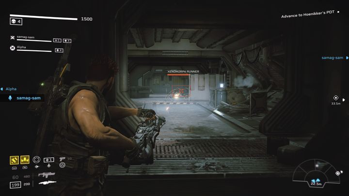 Then, moving on, you need to pick up an object located near the two boxes - Aliens Fireteam Elite: Ingress - walkthrough - Top priority - Aliens Fireteam Elite Guide