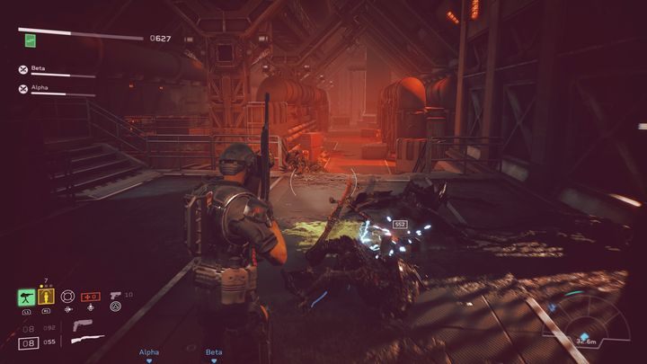 Defend yourself in the place pictured in the screenshot - Aliens: Fireteam Elite: Rescue - walkthrough - Top priority - Aliens Fireteam Elite - guide, how to read
