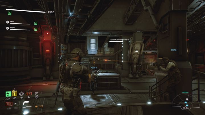 When Monica's health gets low, it might try to hide in one of the ventilation shafts - Aliens: Fireteam Elite: Rescue - walkthrough - Top priority - Aliens Fireteam Elite - guide, how to read