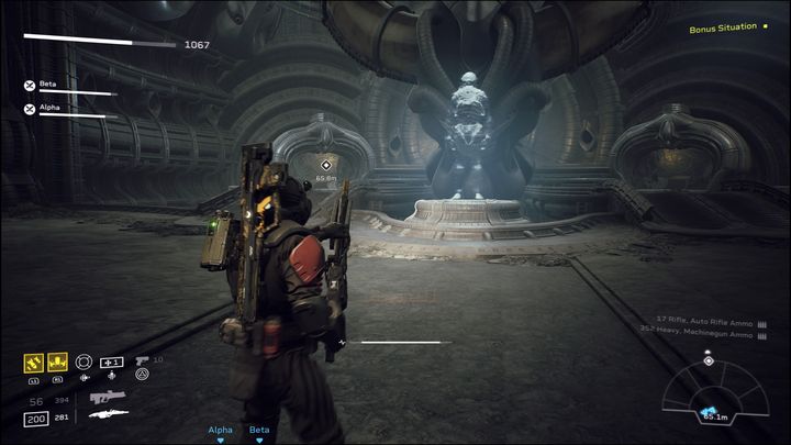 The room with the hologram will be a background to another battle - Aliens Fireteam Elite: Recon - walkthrough - A gift of fire - Aliens Fireteam Elite Guide