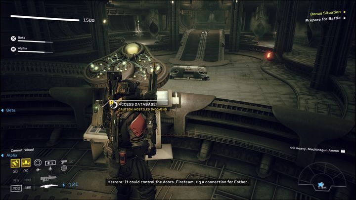 to reach a room infested with Xenos - Aliens Fireteam Elite: Recon - walkthrough - A gift of fire - Aliens Fireteam Elite Guide