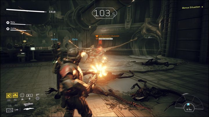 Activating the terminal starts a countdown - Aliens Fireteam Elite: Recon - walkthrough - A gift of fire - Aliens Fireteam Elite Guide