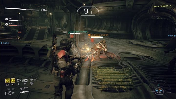 Shoot their backs to deal damage - Aliens Fireteam Elite: Recon - walkthrough - A gift of fire - Aliens Fireteam Elite Guide