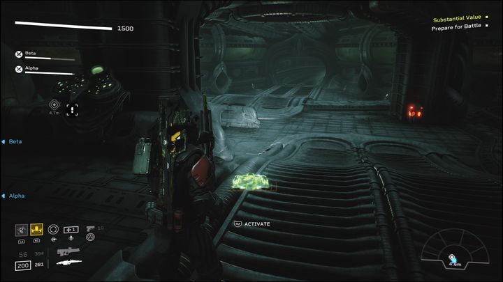 Follow the laid path to reach a terminal, which has to be interacted with - Aliens Fireteam Elite: Advance - walkthrough - A gift of fire - Aliens Fireteam Elite Guide