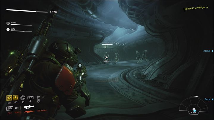 Here, you'll be facing pathogen spiders and humanoids coming from both sides - Aliens Fireteam Elite: Boarding - walkthrough - A gift of fire - Aliens Fireteam Elite Guide