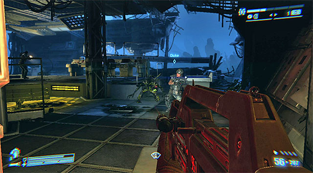 The third and the last marine is fighting in the operations room; the same in which you've already fought off Xenos in one of the previous missions - Get to Operations and rescue surviving Marines - Mission 9: Hope in Hadleys - Aliens: Colonial Marines - Game Guide and Walkthrough