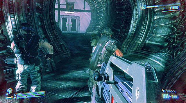 Move forward - Get to the FTL ship and stop it from launching (part 2) - Mission 10: Derelict Reclaimed - Aliens: Colonial Marines - Game Guide and Walkthrough