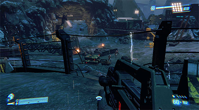 Another group of Xenos, though not too large, will be waiting for you after you leave the building - Destroy the AA guns (3 of 3) - Mission 10: Derelict Reclaimed - Aliens: Colonial Marines - Game Guide and Walkthrough