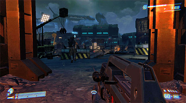 Go down when the fighting is over - Destroy the AA guns (3 of 3) - Mission 10: Derelict Reclaimed - Aliens: Colonial Marines - Game Guide and Walkthrough