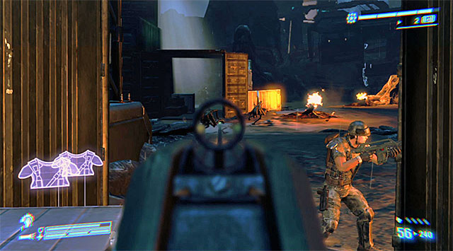 Instead of the queen, watch out for the regular Xenomorphs; try to eliminate them without changing your position - Survive the Queen - Mission 10: Derelict Reclaimed - Aliens: Colonial Marines - Game Guide and Walkthrough