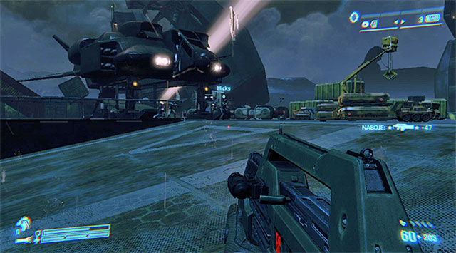 When the ship flies away prematurely, focus only on getting to the dropship piloted by Reid; this will end the mission - Get to the FTL ship and stop it from launching (part 3) - Mission 10: Derelict Reclaimed - Aliens: Colonial Marines - Game Guide and Walkthrough