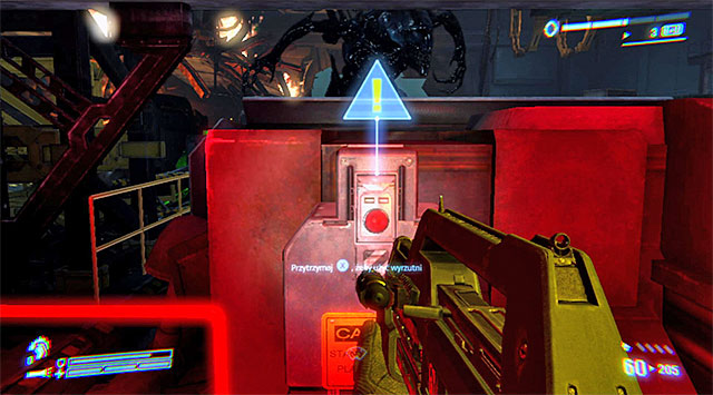 Luckily, the release is located in an easily reachable spot - Defeat the Queen - Mission 11: Home - Aliens: Colonial Marines - Game Guide and Walkthrough