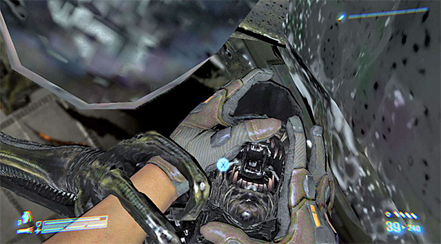 Your first encounter with a Xenomorph is about to begin - Cut Down Keyes - Mission 1: Distress - Aliens: Colonial Marines - Game Guide and Walkthrough