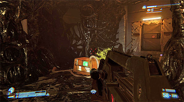 Continue exploring the area - Locate Bella (part 2) - Mission 2: Battle for Sulaco - Aliens: Colonial Marines - Game Guide and Walkthrough