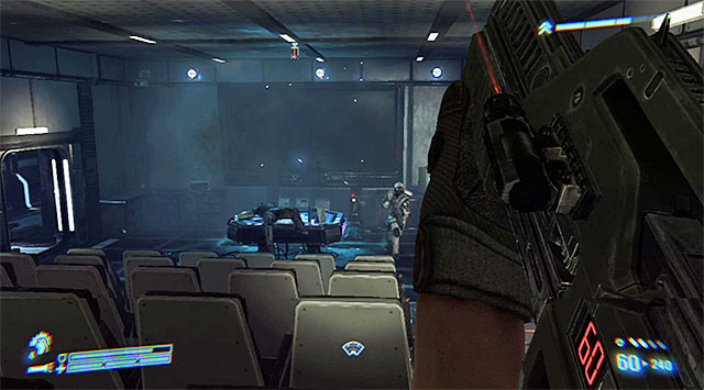 Be ready to kill the first mercenary after stepping off the elevator - Clear the Command Deck and stop the attack on the Sephora - Mission 2: Battle for Sulaco - Aliens: Colonial Marines - Game Guide and Walkthrough