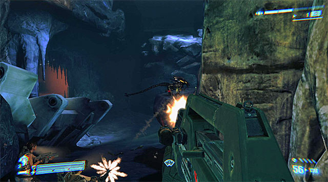 The whole passage through the caves is one and the same - Find a way into the Weyland-Yutani Facility to save Bella - Mission 6: For Bella - Aliens: Colonial Marines - Game Guide and Walkthrough