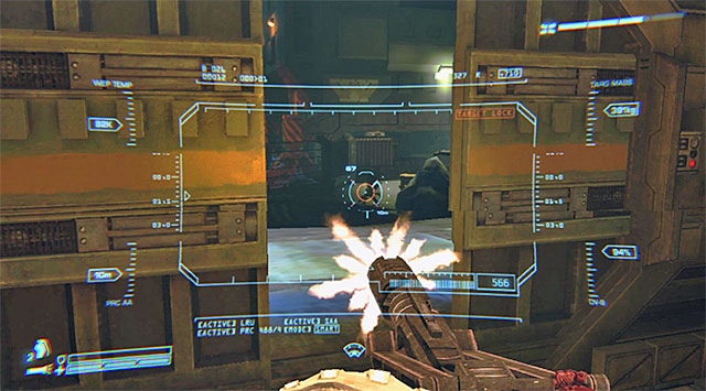 Approach the exit of the garage - Escape to the elevator with Bella and ONeal - Mission 6: For Bella - Aliens: Colonial Marines - Game Guide and Walkthrough