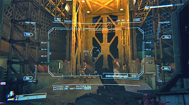 Follow the path towards the elevator, eliminating whoever's left on the way - Escape to the elevator with Bella and ONeal - Mission 6: For Bella - Aliens: Colonial Marines - Game Guide and Walkthrough