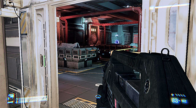 When all enemies are down, search the small corridor on the right to find a full set of armor - Locate and rescue the Marine being held captive - Mission 7: One Bullet - Aliens: Colonial Marines - Game Guide and Walkthrough