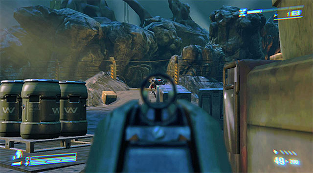 Soon, the vehicle will be backed by enemy soldiers, which can only mean some more trouble - Get to the power module and shut it down - Mission 7: One Bullet - Aliens: Colonial Marines - Game Guide and Walkthrough