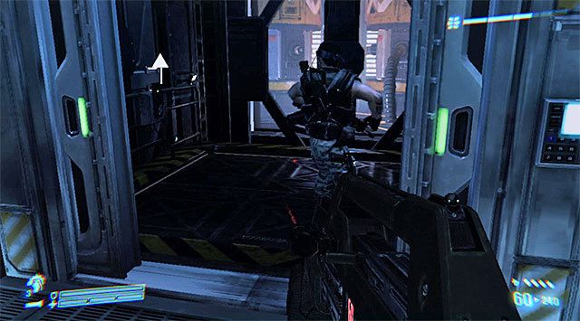 Resume the march to reach the stairs leading to the lower level - Find a way through the Security Module to find the prisoner - Mission 8: Rampart - Aliens: Colonial Marines - Game Guide and Walkthrough