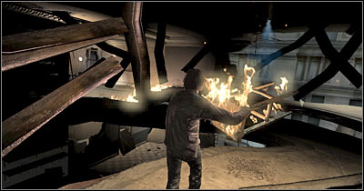 Once you've reached the brighter area of this ledge, start running and perform a single jump - Episode 1 Scene 5 - Episode 1 - Alone in the Dark - Game Guide and Walkthrough